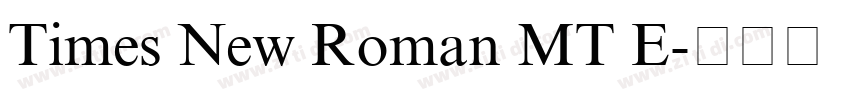 Times New Roman MT E字体转换